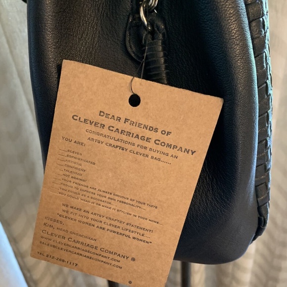 CLEVER CARRIAGE CASABLANCA HANDBRAIDED STUNNING PURSE $425 RETAIL NEW W/ BAG - Picture 4 of 8